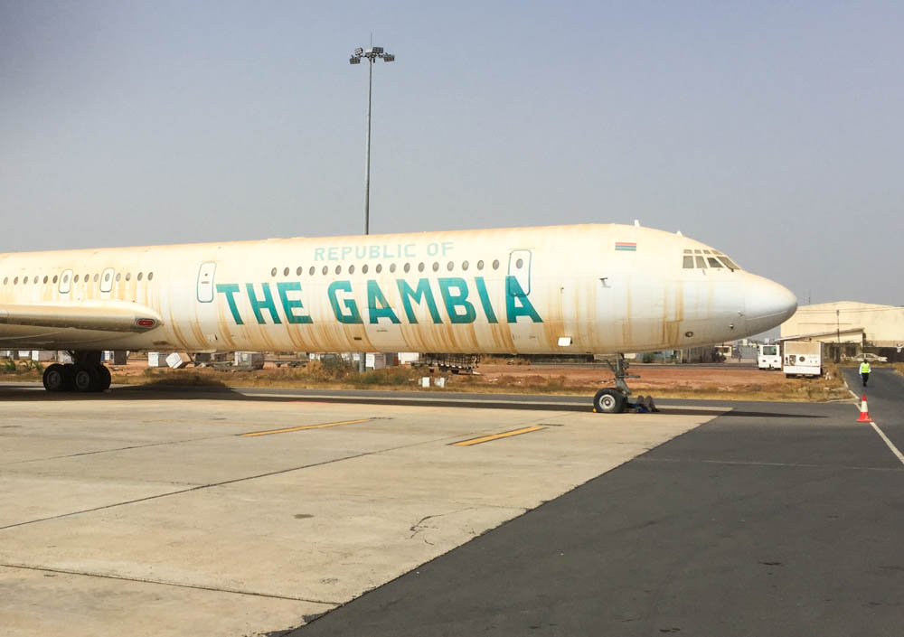 Banjul International Airport vliegtuig