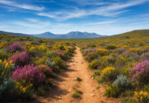 Nieuwe natuurparel in de Westkaap: Mount David Nature Reserve Fynboslandschap in Mount David Nature Reserve, Westkaap Zuid-Afrika