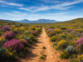 Nieuwe natuurparel in de Westkaap: Mount David Nature Reserve Fynboslandschap in Mount David Nature Reserve, Westkaap Zuid-Afrika