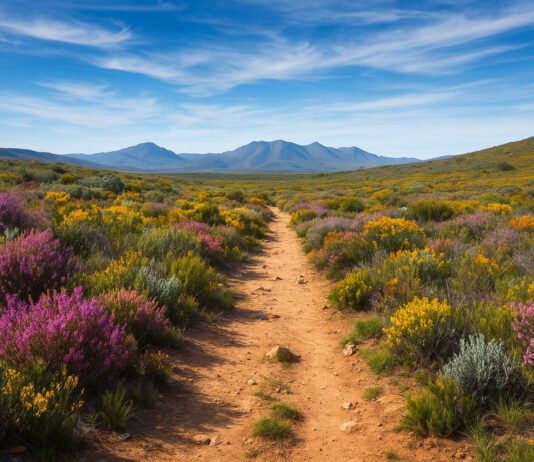Nieuwe natuurparel in de Westkaap: Mount David Nature Reserve Fynboslandschap in Mount David Nature Reserve, Westkaap Zuid-Afrika