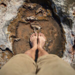 Dinosaur footprints Broome