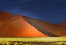 Namibwoestijn en Sossusvlei Namibwoestijn