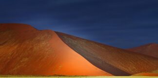 Namibwoestijn en Sossusvlei Namibwoestijn