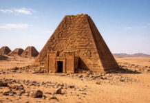 Meroë en Naqa zijn verloren koninkrijken in de woestijn van Soedan Meroë en Naqa