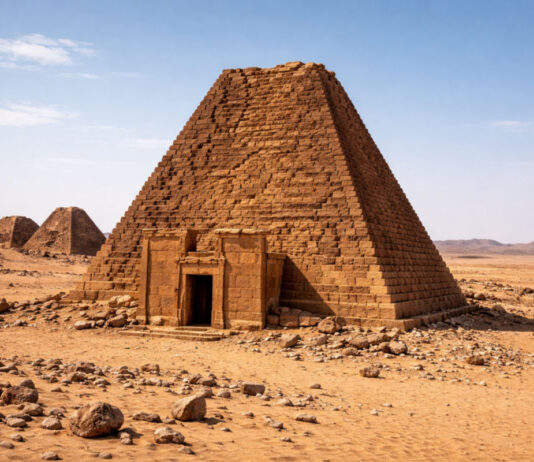 Meroë en Naqa zijn verloren koninkrijken in de woestijn van Soedan Meroë en Naqa