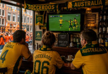 Socceroos in green and gold Socceroos Australia