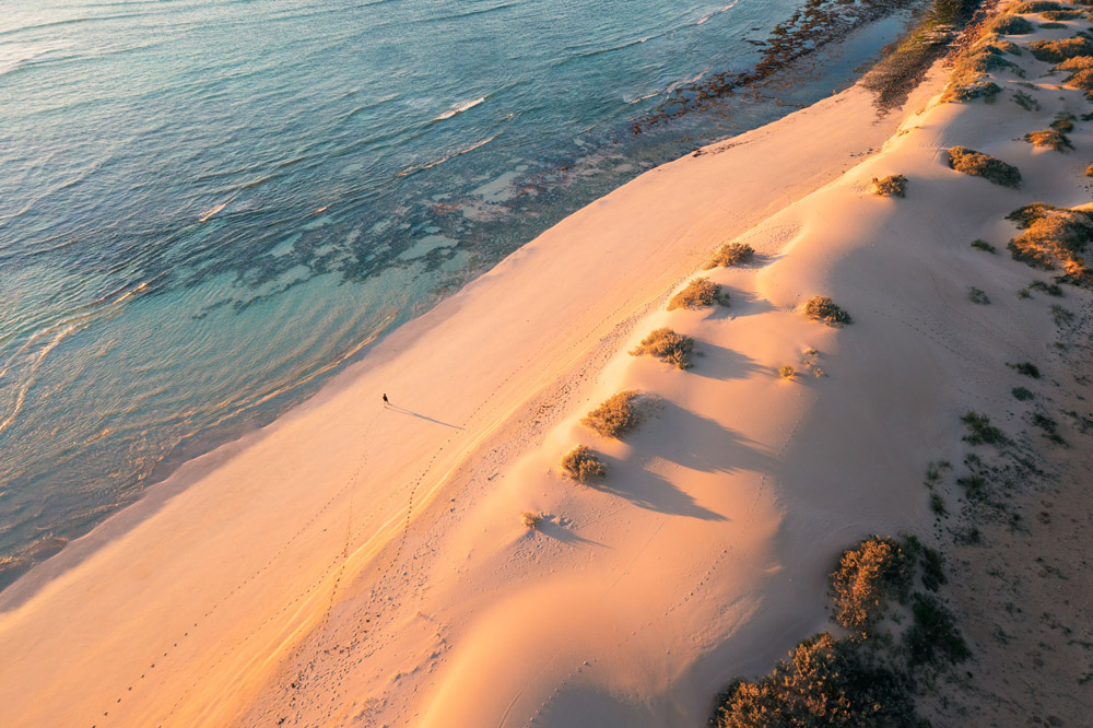 Ningaloo kustlijn met zandduinen