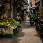 Bangkok een oudere vrouw en monnik